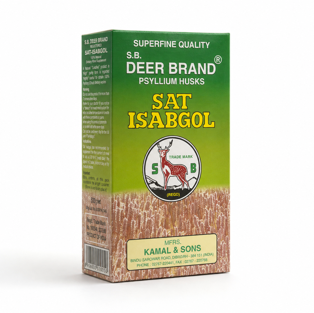 Deer Brand Sat Isabgol Psyllium Husk 50g